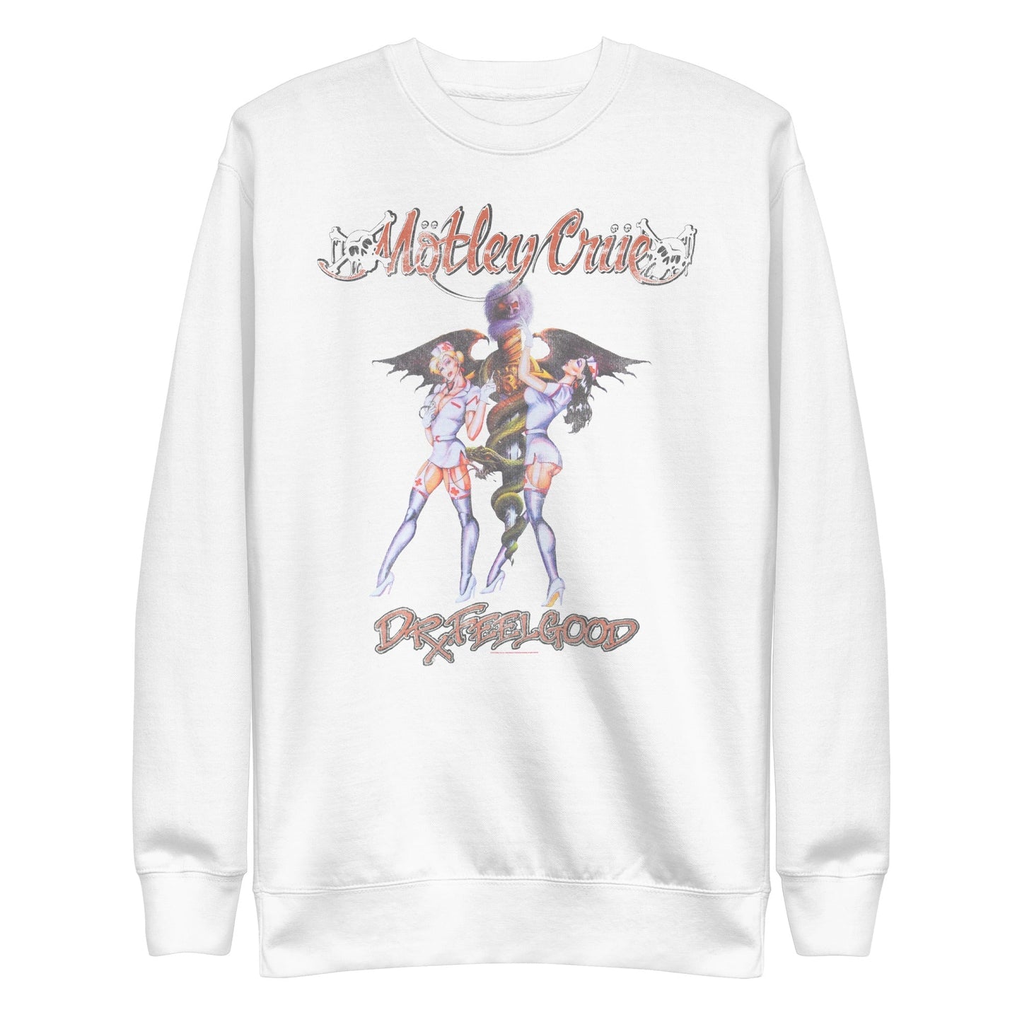 MerchMoment Motley Crue - Dr. Feelgood Sweatshirt [Apparel] White