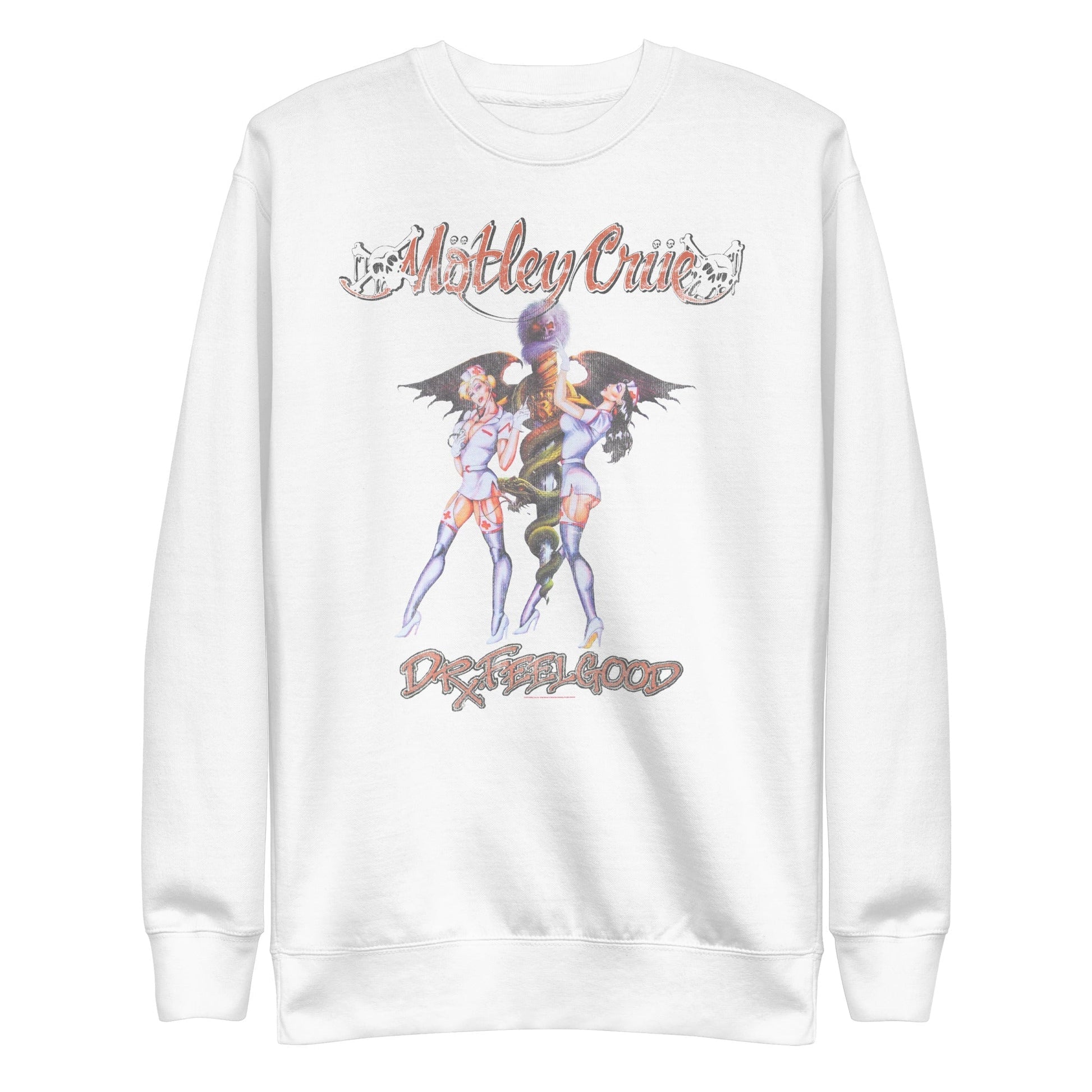 MerchMoment Motley Crue - Dr. Feelgood Sweatshirt [Apparel] White