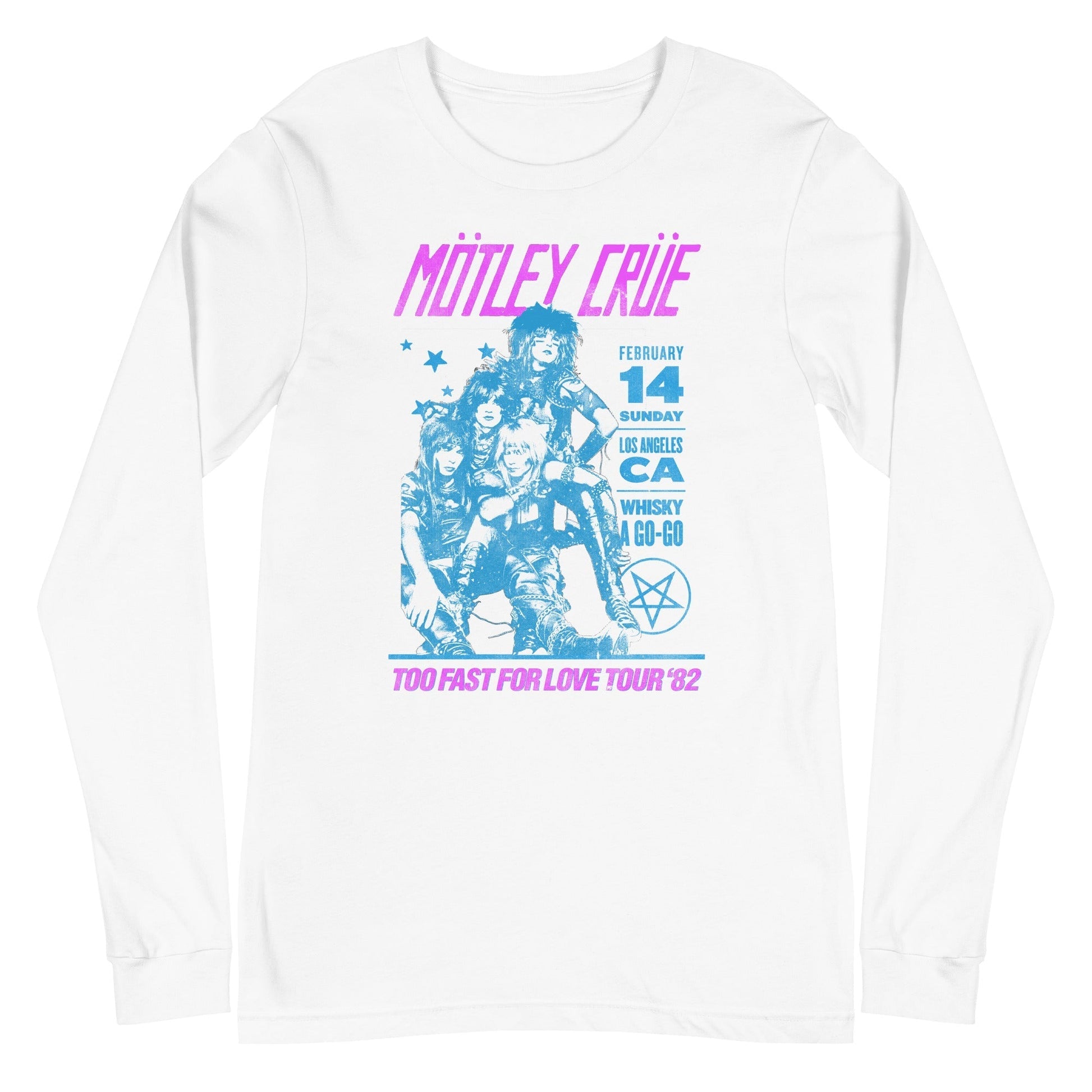 MerchMoment Motley Crue - Fast Love Long Sleeve T-Shirt [Apparel] White