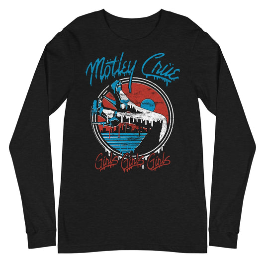 MERCHMOMENT Motley Crue - Girls Drip Long Sleeve T-Shirt [Apparel] - Rock Band Apparel