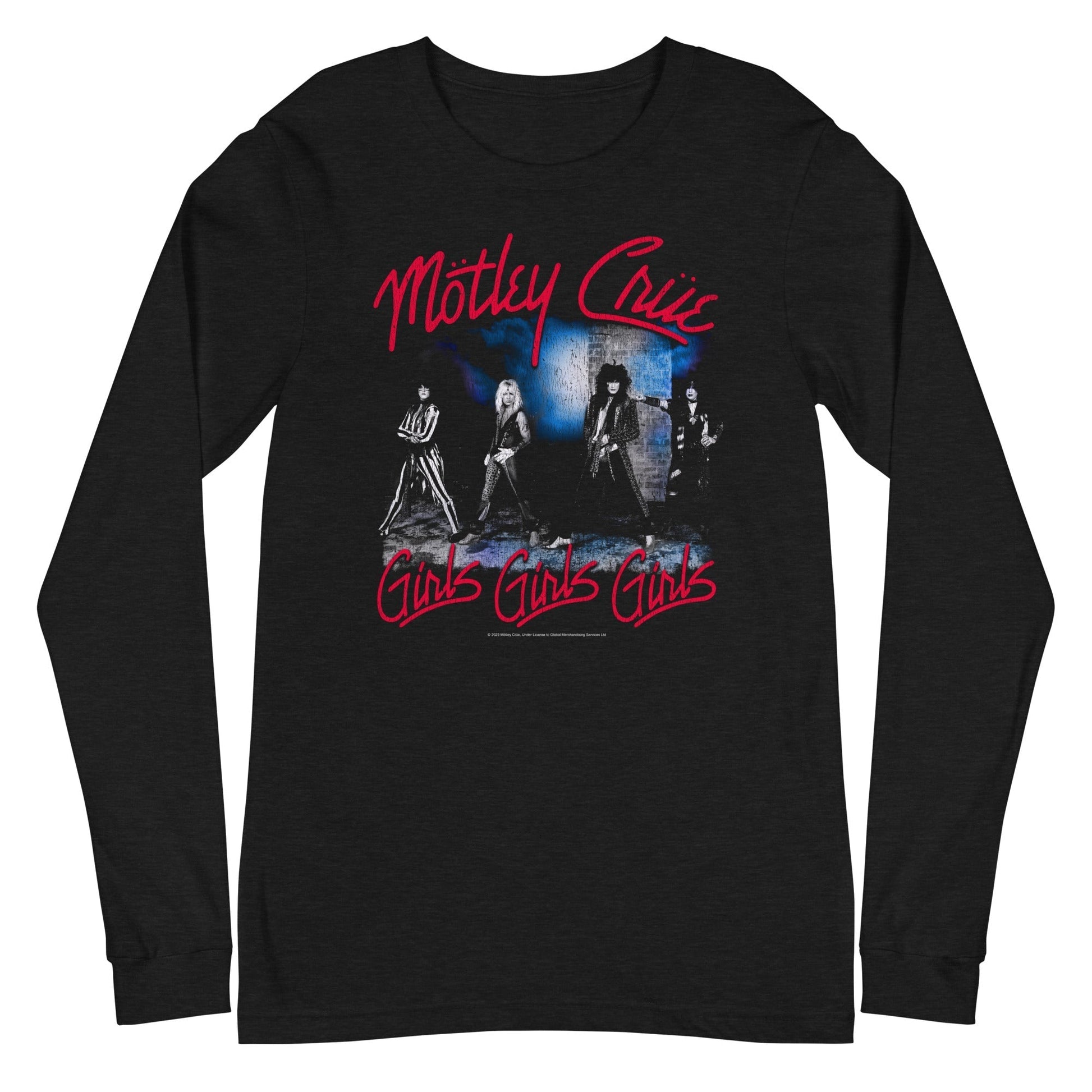 MerchMoment Motley Crue - Girls Girls Girls Long Sleeve T-Shirt [Apparel] Black