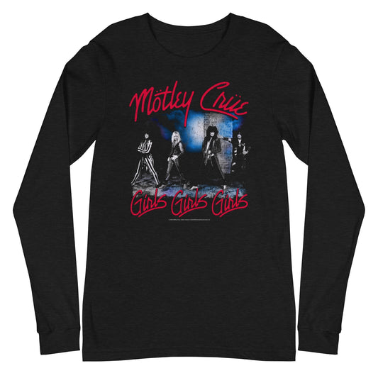 MERCHMOMENT Motley Crue - Girls Girls Girls Long Sleeve T-Shirt [Apparel] - Rock Band Apparel