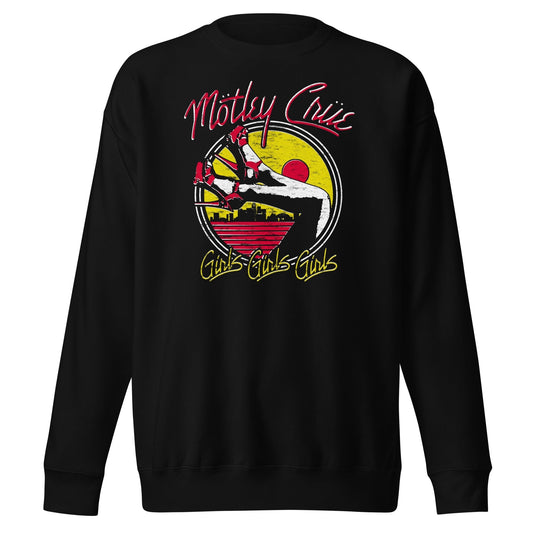 MERCHMOMENT Motley Crue - Girls Sunset Sweatshirt [Apparel] - Rock Band Apparel