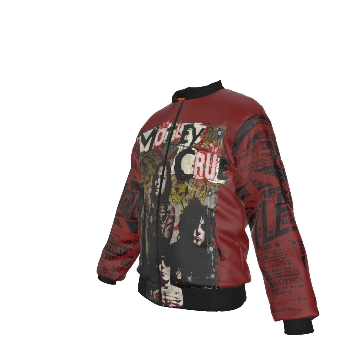 MerchMoment Motley Crue Graffiti Bomber Jacket [] As Shown