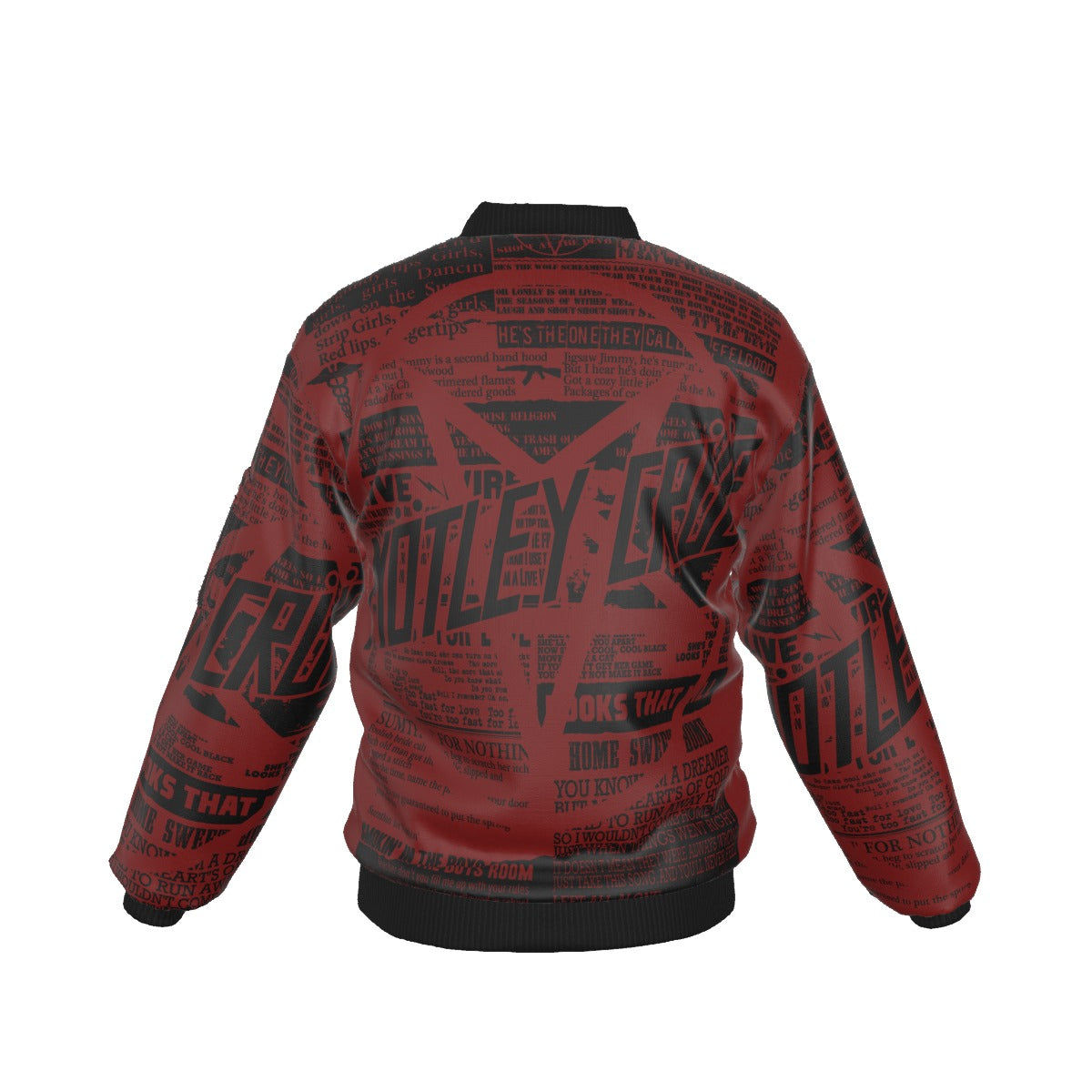 MerchMoment Motley Crue Graffiti Bomber Jacket [] As Shown
