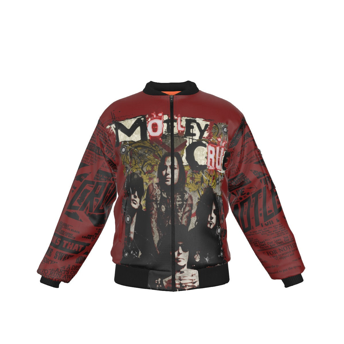 MerchMoment Motley Crue Graffiti Bomber Jacket [] As Shown