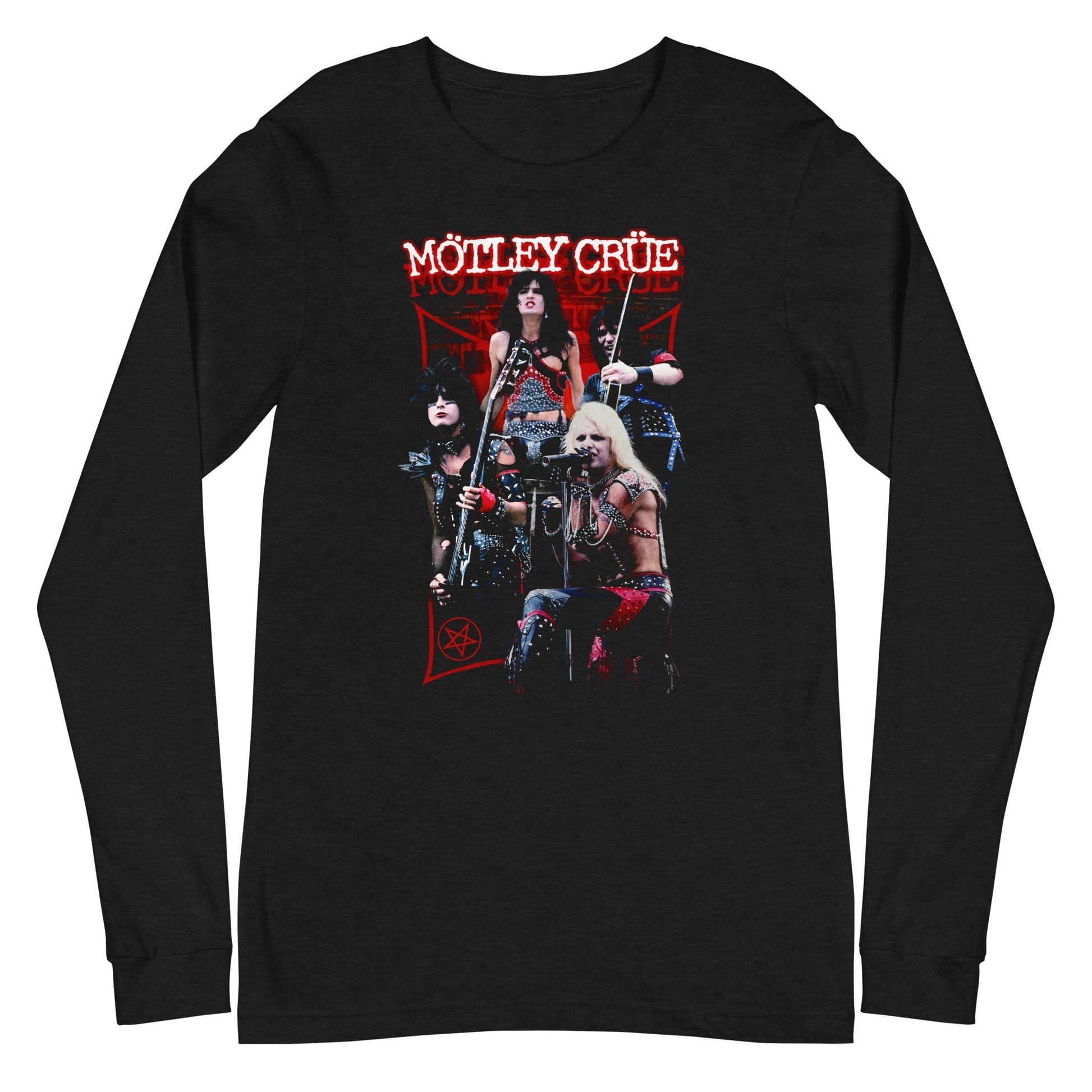 MERCHMOMENT Motley Crue - Live Long Sleeve T-Shirt [Apparel] - Rock Band Apparel