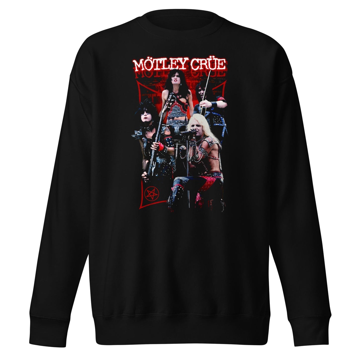 MERCHMOMENT Motley Crue - Live Sweatshirt [Apparel] - Rock Band Apparel
