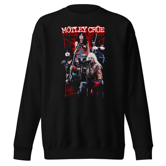 MERCHMOMENT Motley Crue - Live Sweatshirt [Apparel] - Rock Band Apparel