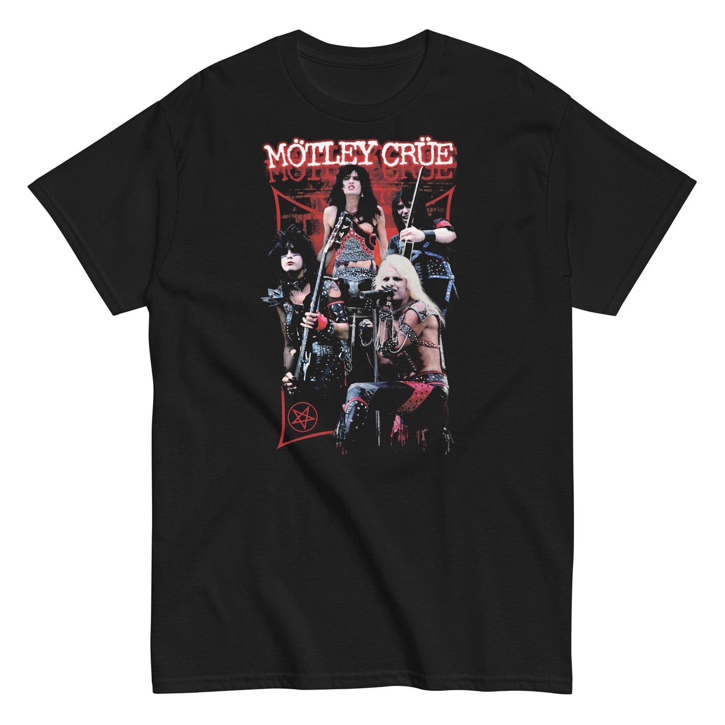 MERCHMOMENT Motley Crue - Live T-Shirt [Apparel] - Rock Band Apparel