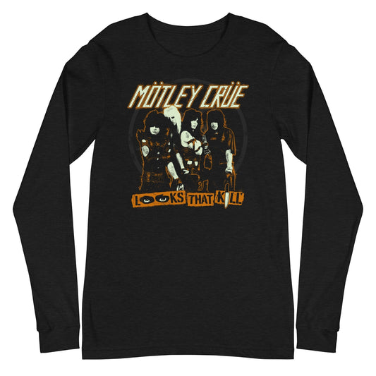 MerchMoment Motley Crue - Looks That Kill Long Sleeve T-Shirt [Apparel] Black
