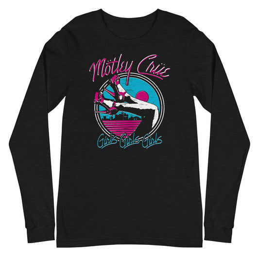 MERCHMOMENT Motley Crue - Miami Girls Long Sleeve T-Shirt [Apparel] - Rock Band Apparel