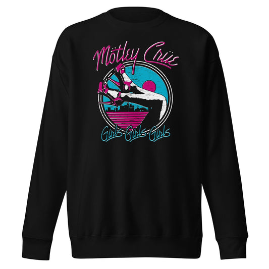 MERCHMOMENT Motley Crue - Miami Girls Sweatshirt [Apparel] - Rock Band Apparel