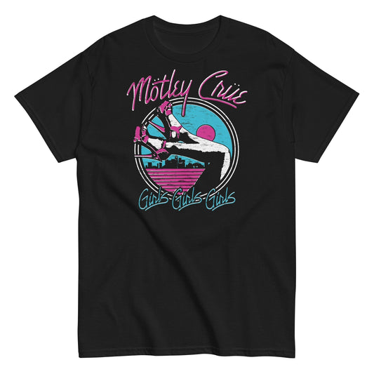 MERCHMOMENT Motley Crue - Miami Girls T-Shirt [Apparel] - Rock Band Apparel