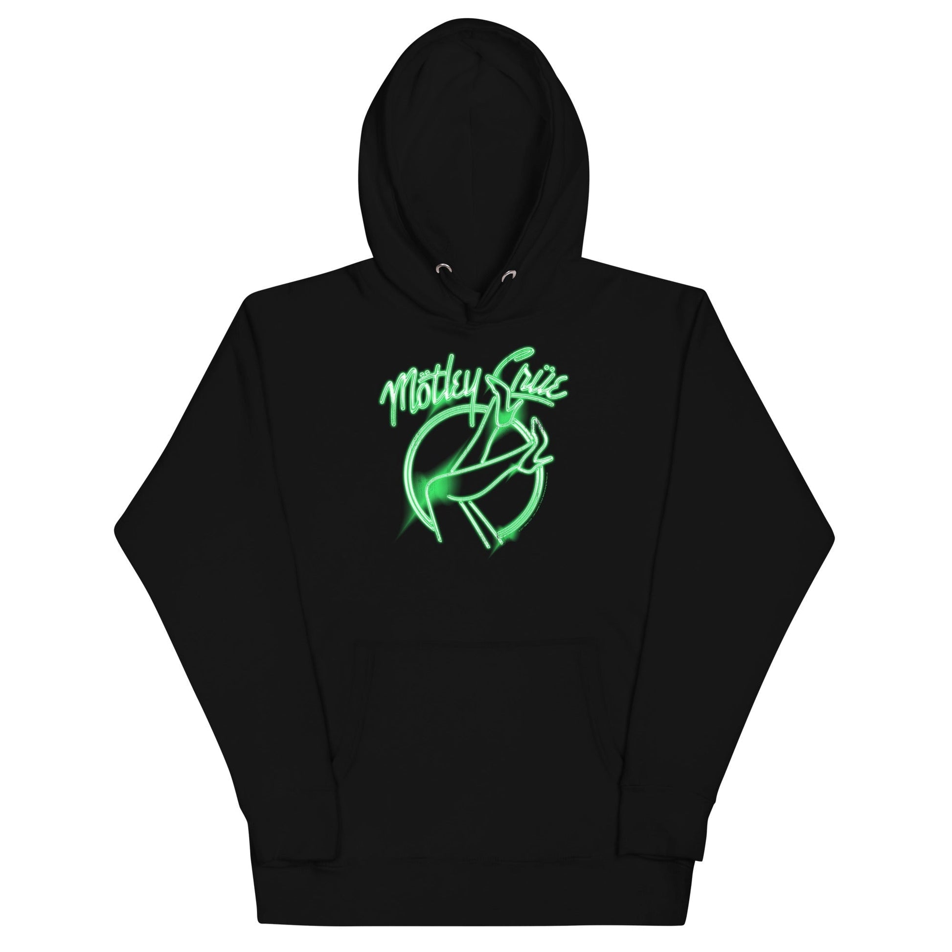 MERCHMOMENT Motley Crue - Neon Green Girls Hoodie [Apparel] - Rock Band Apparel