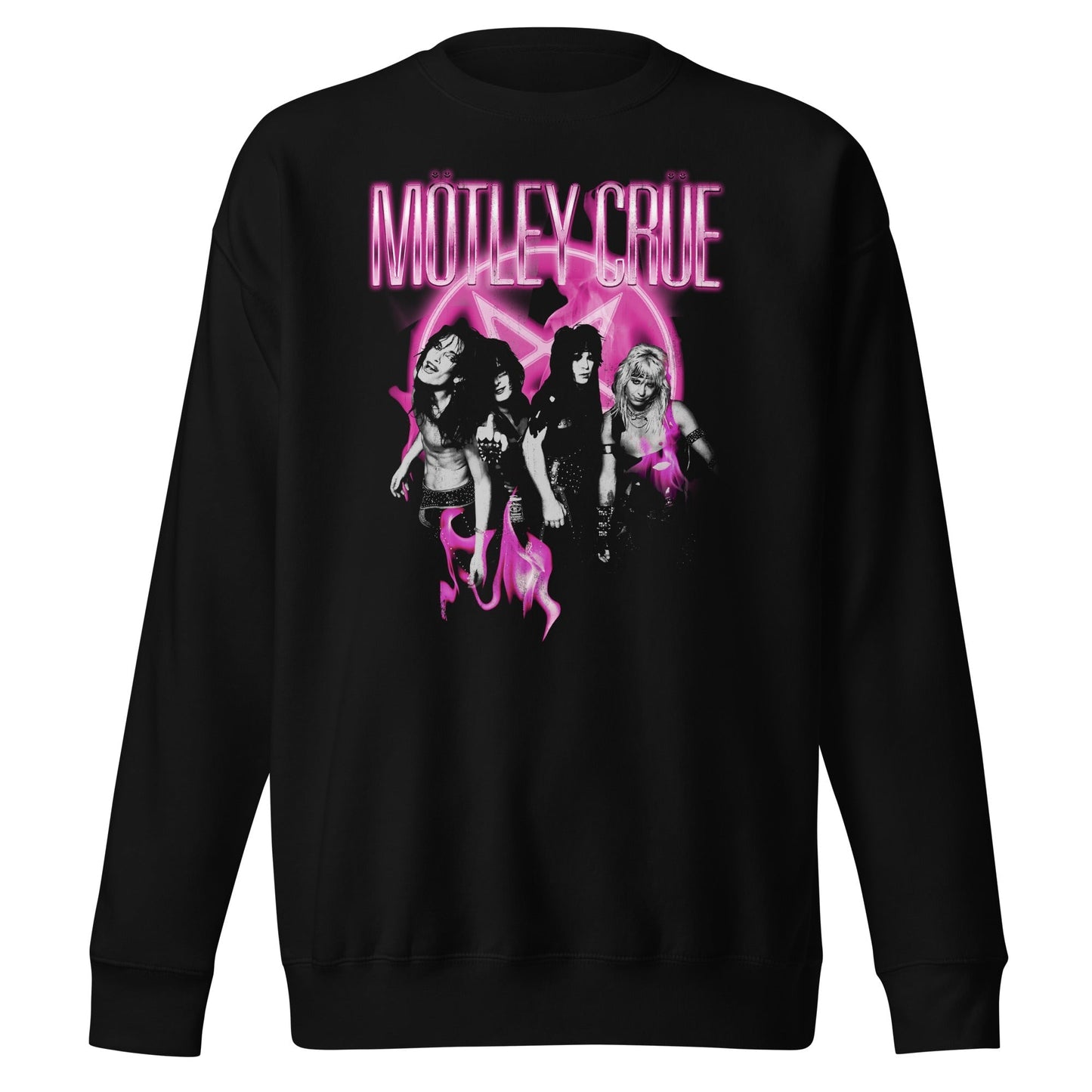 MERCHMOMENT Motley Crue - Neon Pink Sweatshirt [Apparel] - Rock Band Apparel