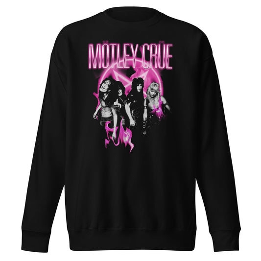 MERCHMOMENT Motley Crue - Neon Pink Sweatshirt [Apparel] - Rock Band Apparel