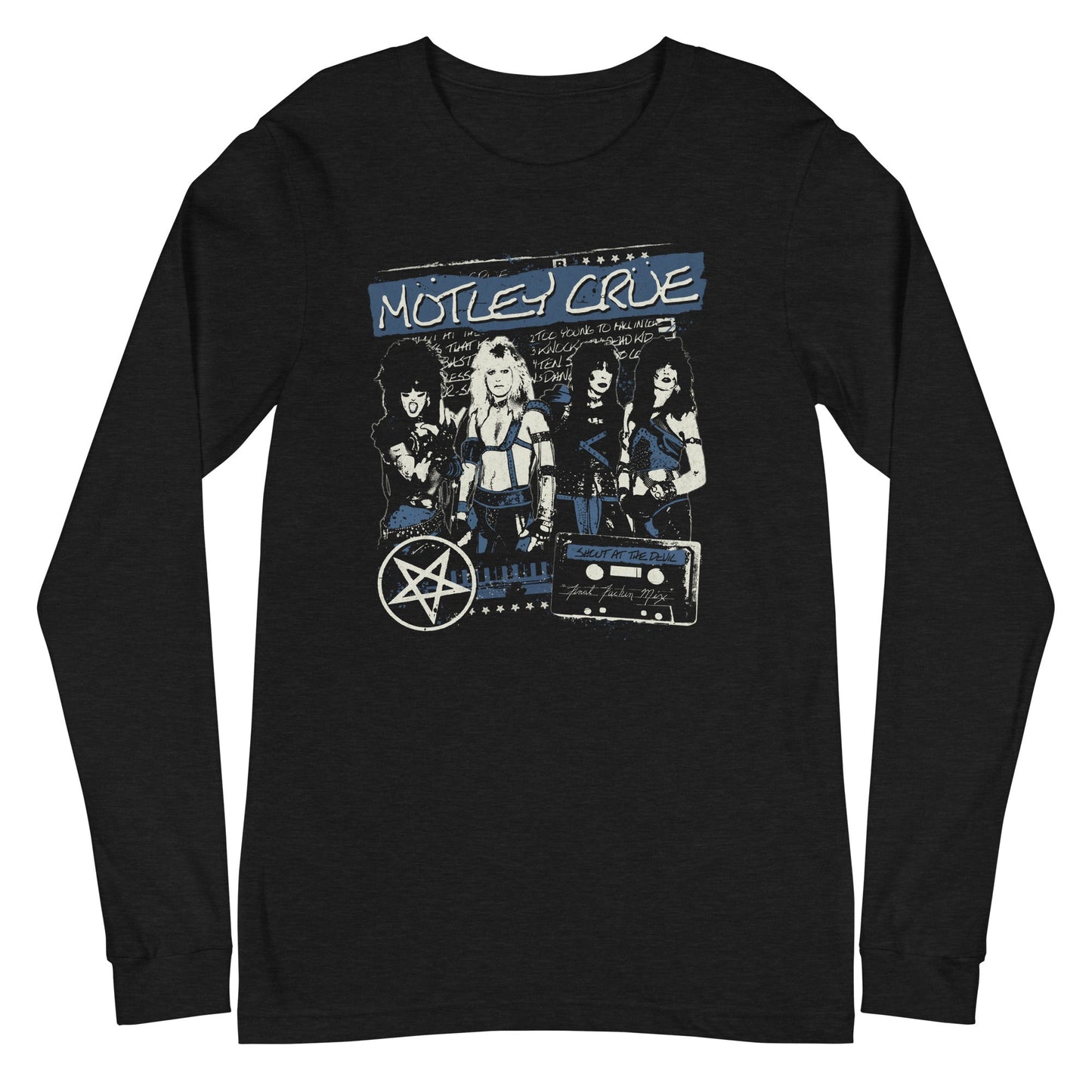 MerchMoment Motley Crue - New York City Long Sleeve T-Shirt [Apparel] Black