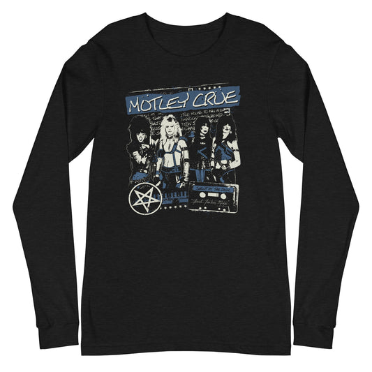 MerchMoment Motley Crue - New York City Long Sleeve T-Shirt [Apparel] Black