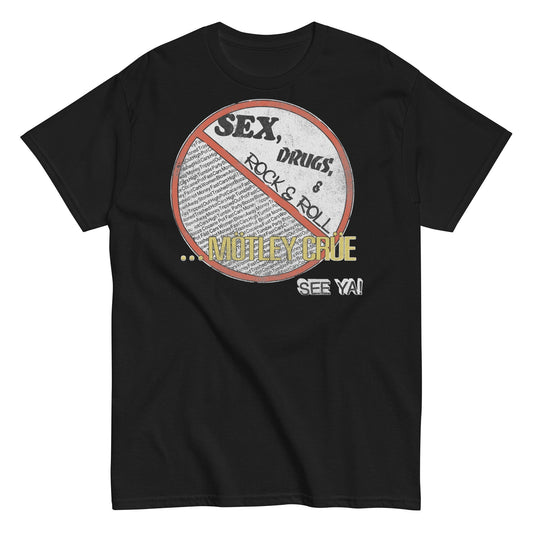 MERCHMOMENT Motley Crue - No Fun Tour '84 T-Shirt [Apparel] - Rock Band Apparel