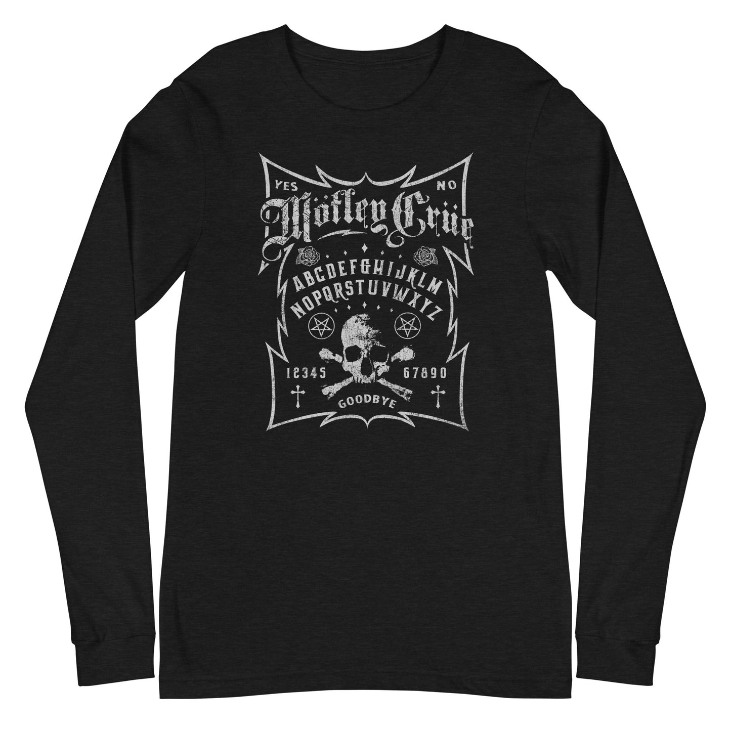 MERCHMOMENT Motley Crue - Ouija Board Long Sleeve T-Shirt [Apparel] - Rock Band Apparel