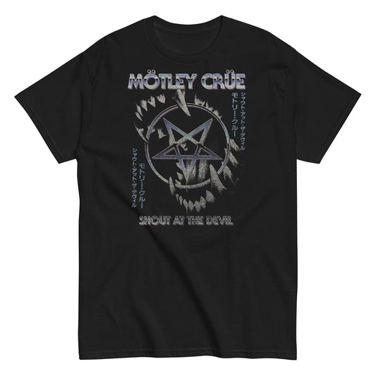 MERCHMOMENT Motley Crue - Pentagram T-Shirt [Apparel] - Rock Band Apparel