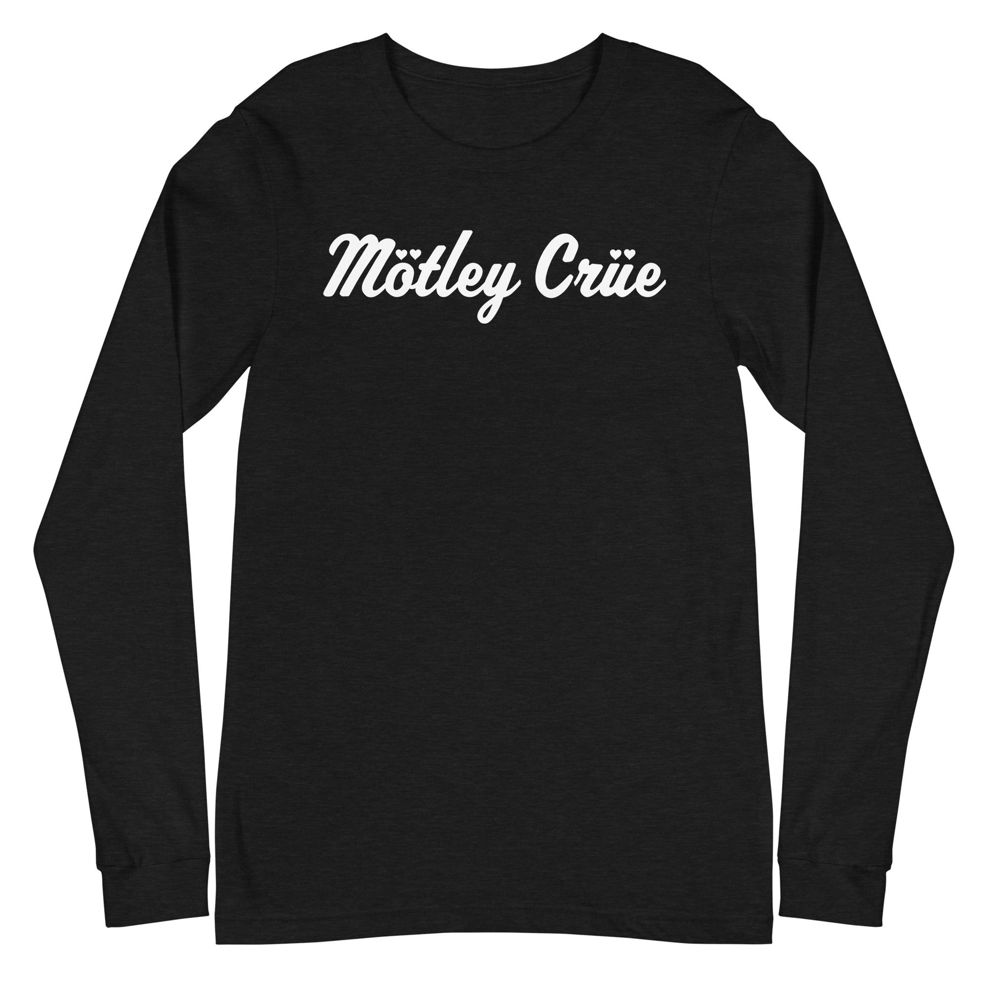 MERCHMOMENT Motley Crue - Script Logo Long Sleeve T-Shirt [Apparel] - Rock Band Apparel