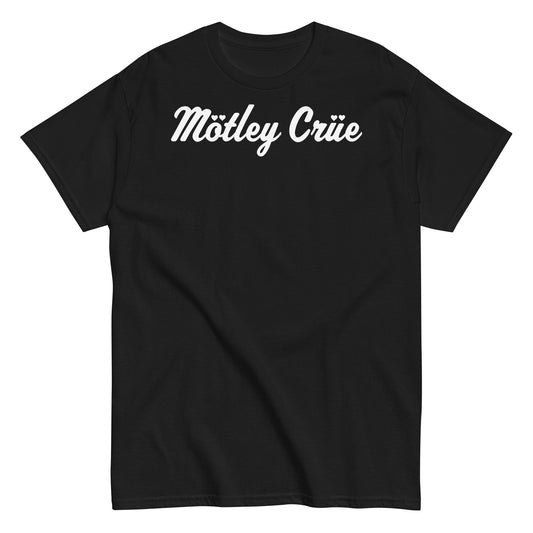 MERCHMOMENT Motley Crue - Script Logo T-Shirt [Apparel] - Rock Band Apparel