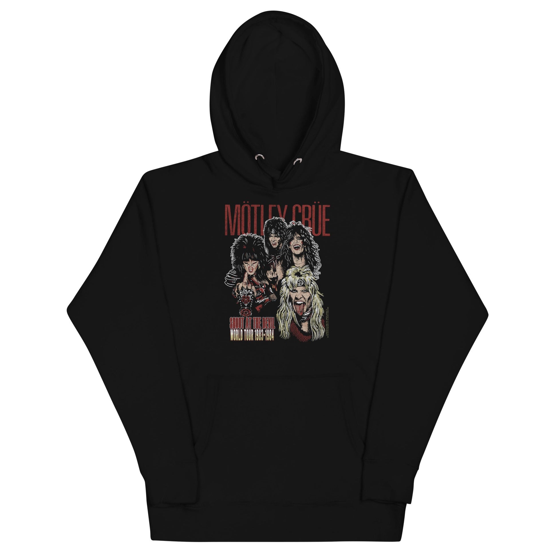 MERCHMOMENT Motley Crue - Shout at the Devil Hoodie [Apparel] - Rock Band Apparel