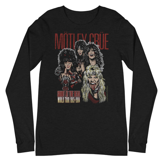 MERCHMOMENT Motley Crue - Shout at the Devil Long Sleeve T-Shirt [Apparel] - Rock Band Apparel