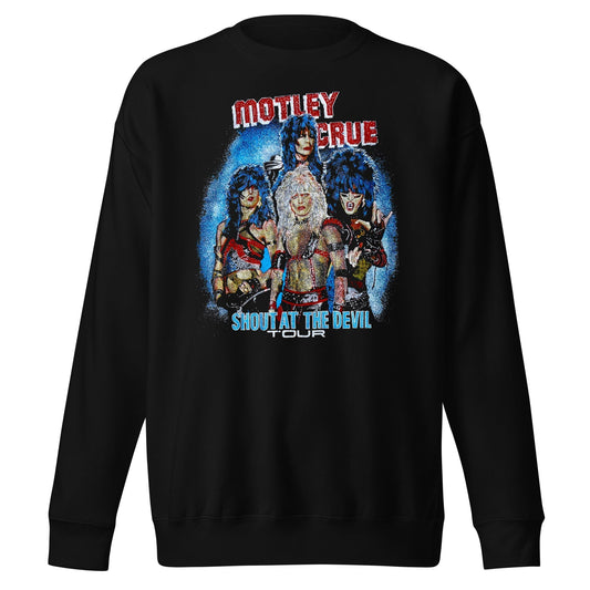 MerchMoment Motley Crue - Shout Tour Sweatshirt [Apparel] Black
