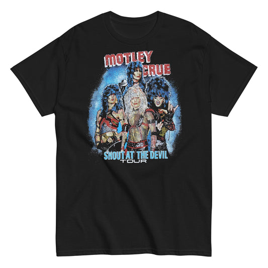 MerchMoment Motley Crue - Shout Tour T-Shirt [Apparel] Black