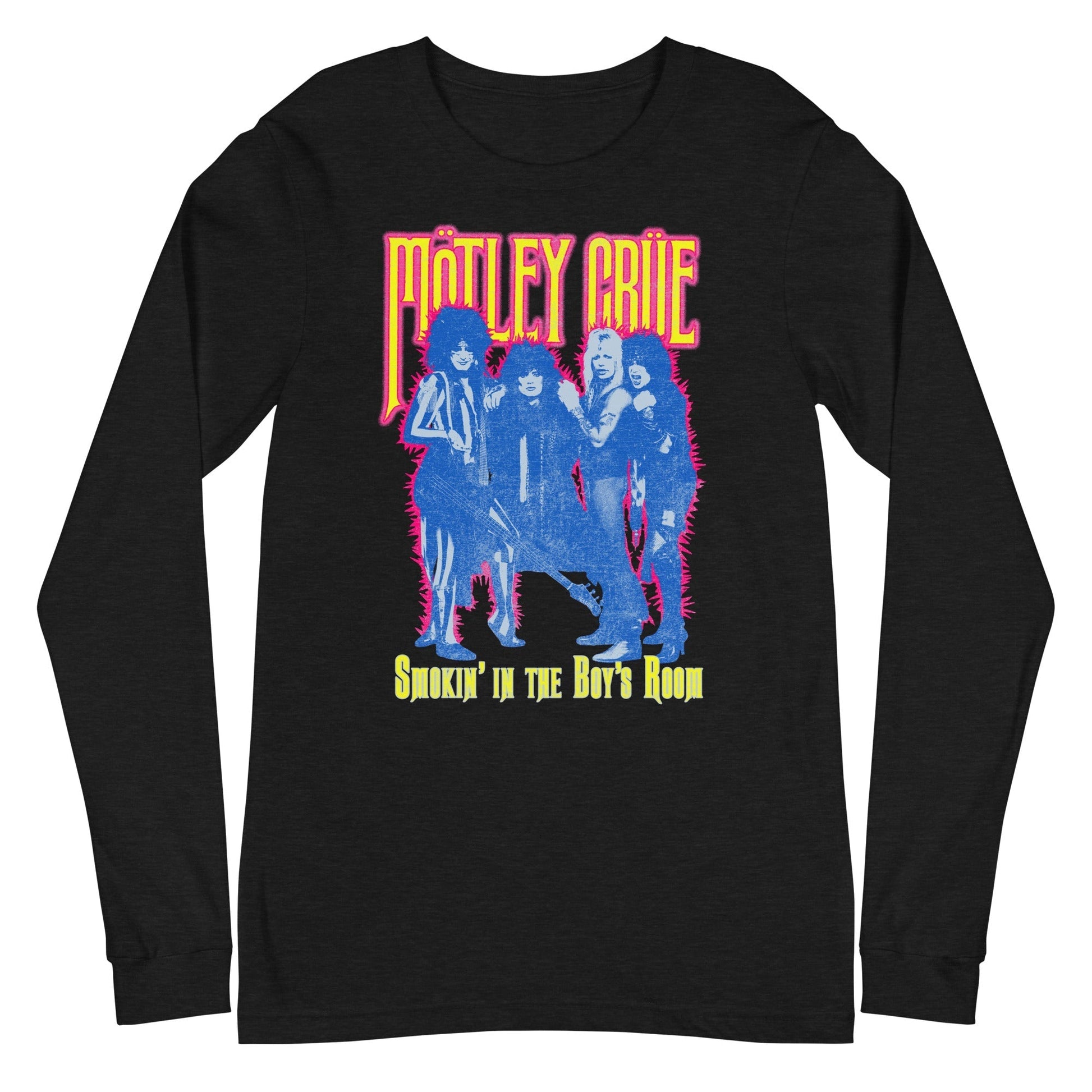 MerchMoment Motley Crue - Smokin' in the Boy's Room Long Sleeve T-Shirt [Apparel] Black