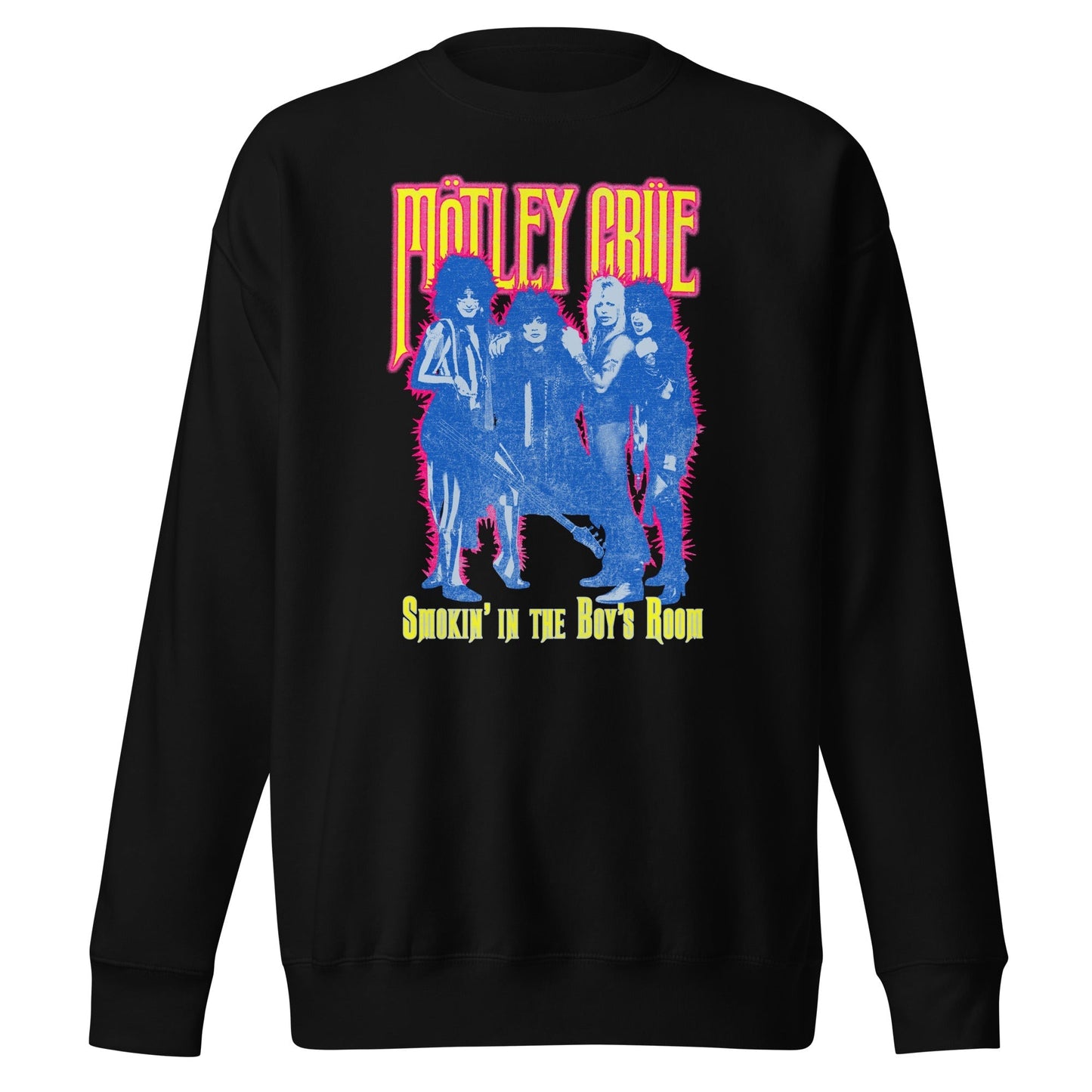 MERCHMOMENT Motley Crue - Smokin' in the Boy's Room Sweatshirt [Apparel] - Rock Band Apparel