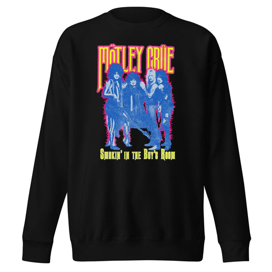 MERCHMOMENT Motley Crue - Smokin' in the Boy's Room Sweatshirt [Apparel] - Rock Band Apparel