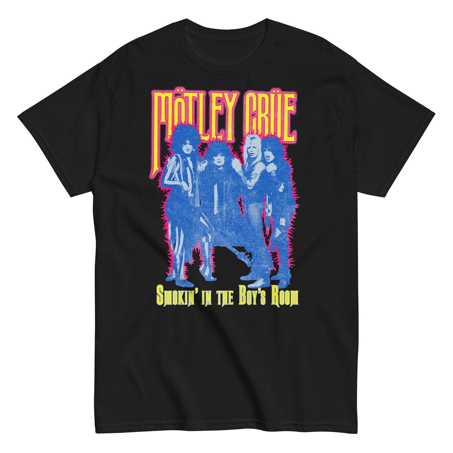 MerchMoment Motley Crue - Smokin' in the Boy's Room T-Shirt [Apparel] Black