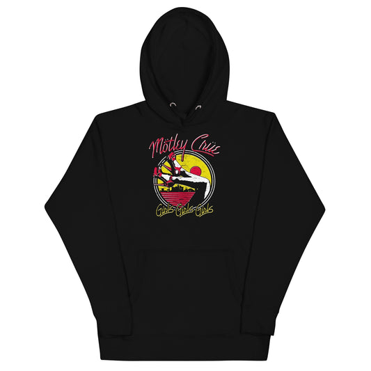 MerchMoment Motley Crue - Sunset Girls Hoodie [Apparel] Black