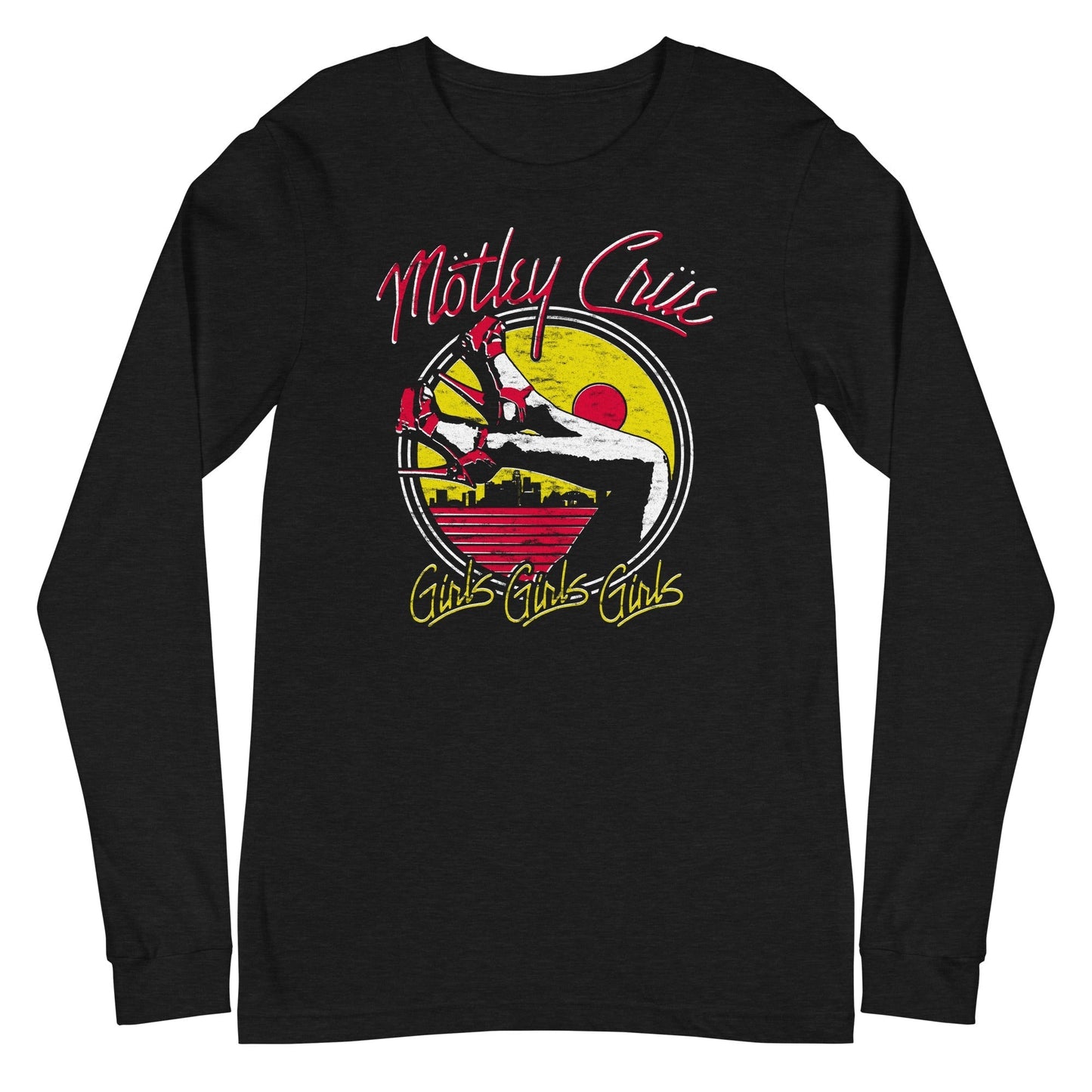 MerchMoment Motley Crue - Sunset Girls Long Sleeve T-Shirt [Apparel] Black