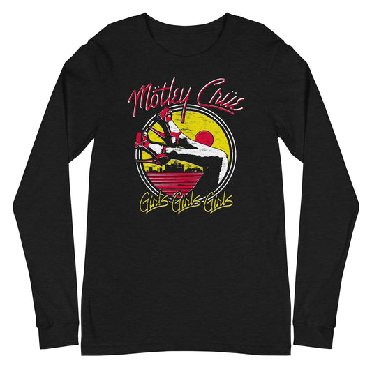 MERCHMOMENT Motley Crue - Sunset Girls Long Sleeve T-Shirt [Apparel] - Rock Band Apparel