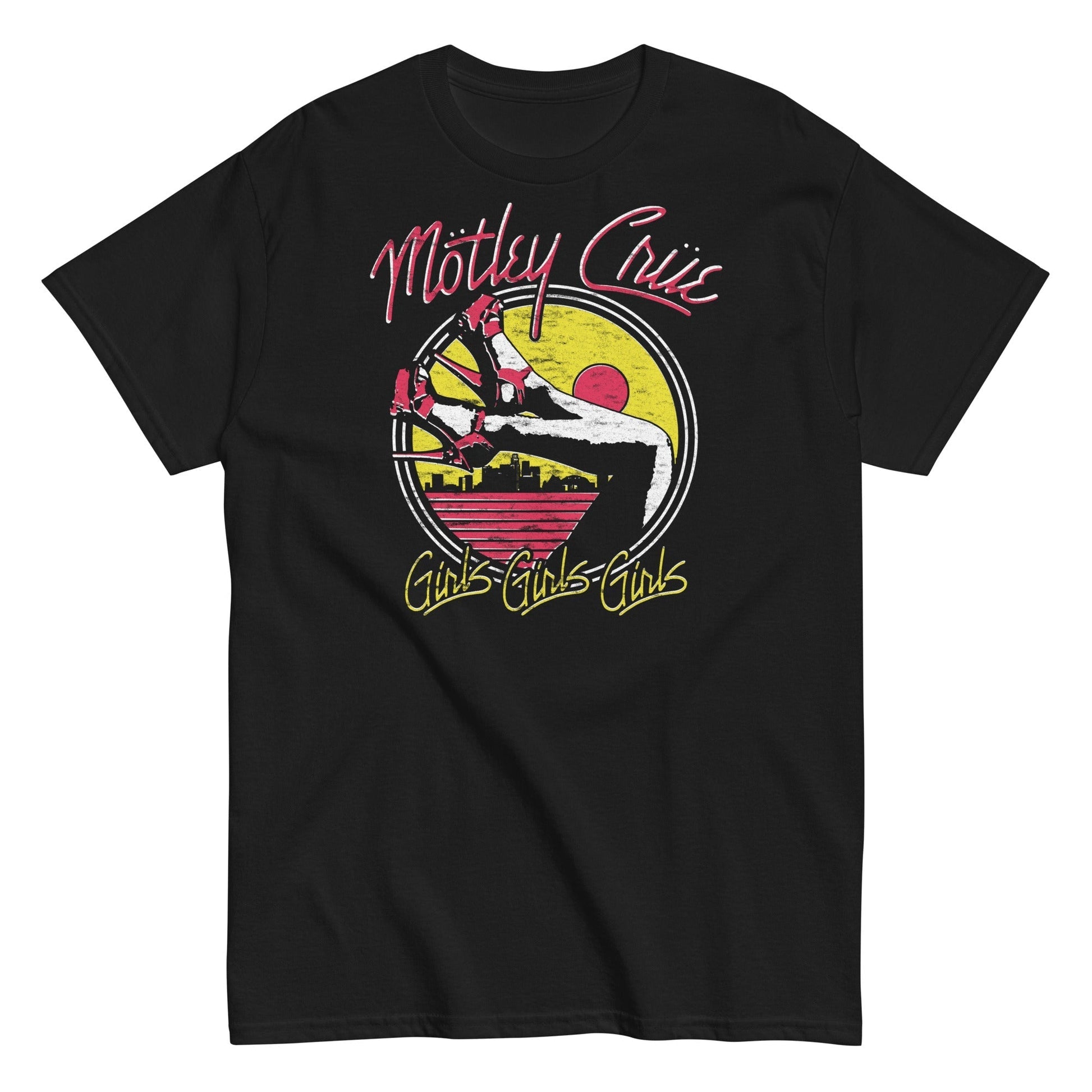MerchMoment Motley Crue - Sunset Girls T-Shirt [Apparel] Black