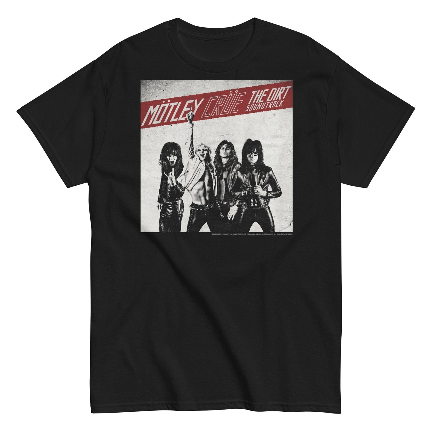 MERCHMOMENT Motley Crue - The Dirt Cover T-Shirt [Apparel] - Rock Band Apparel