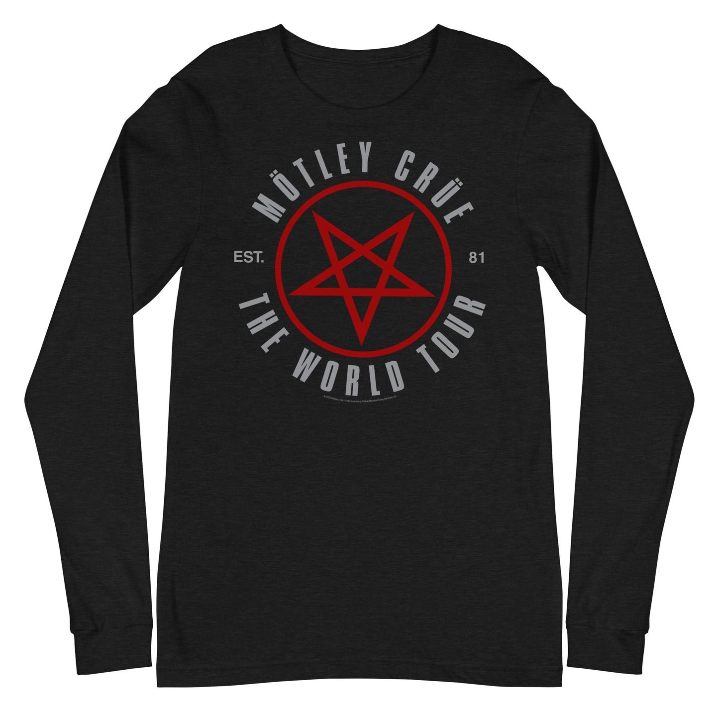 MerchMoment Motley Crue - The World Tour Long Sleeve T-Shirt [Apparel] Black