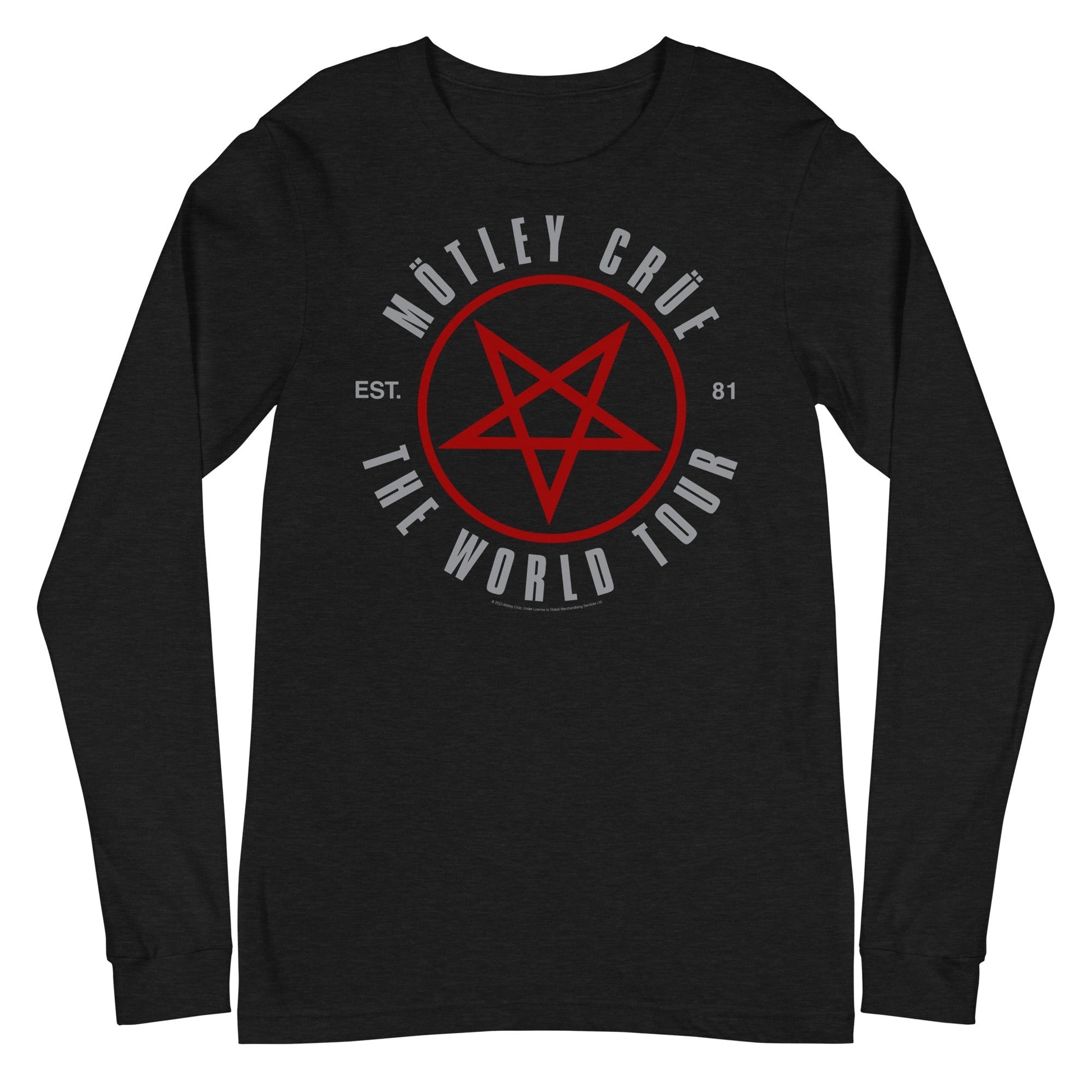 MerchMoment Motley Crue - The World Tour Long Sleeve T-Shirt [Apparel] Black