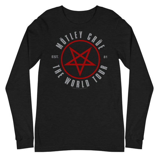 MERCHMOMENT Motley Crue - The World Tour Long Sleeve T-Shirt [Apparel] - Rock Band Apparel