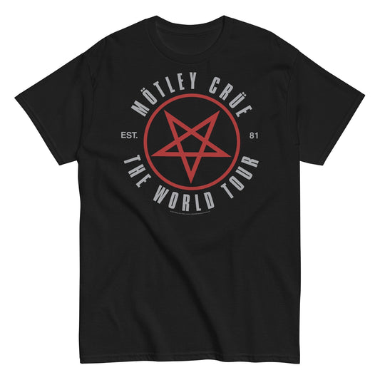 MERCHMOMENT Motley Crue - The World Tour T-Shirt [Apparel] - Rock Band Apparel
