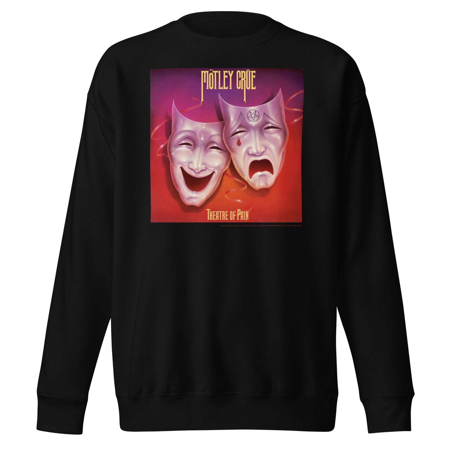 MERCHMOMENT Motley Crue - Theatre of Pain Cover Sweatshirt [Apparel] - Rock Band Apparel
