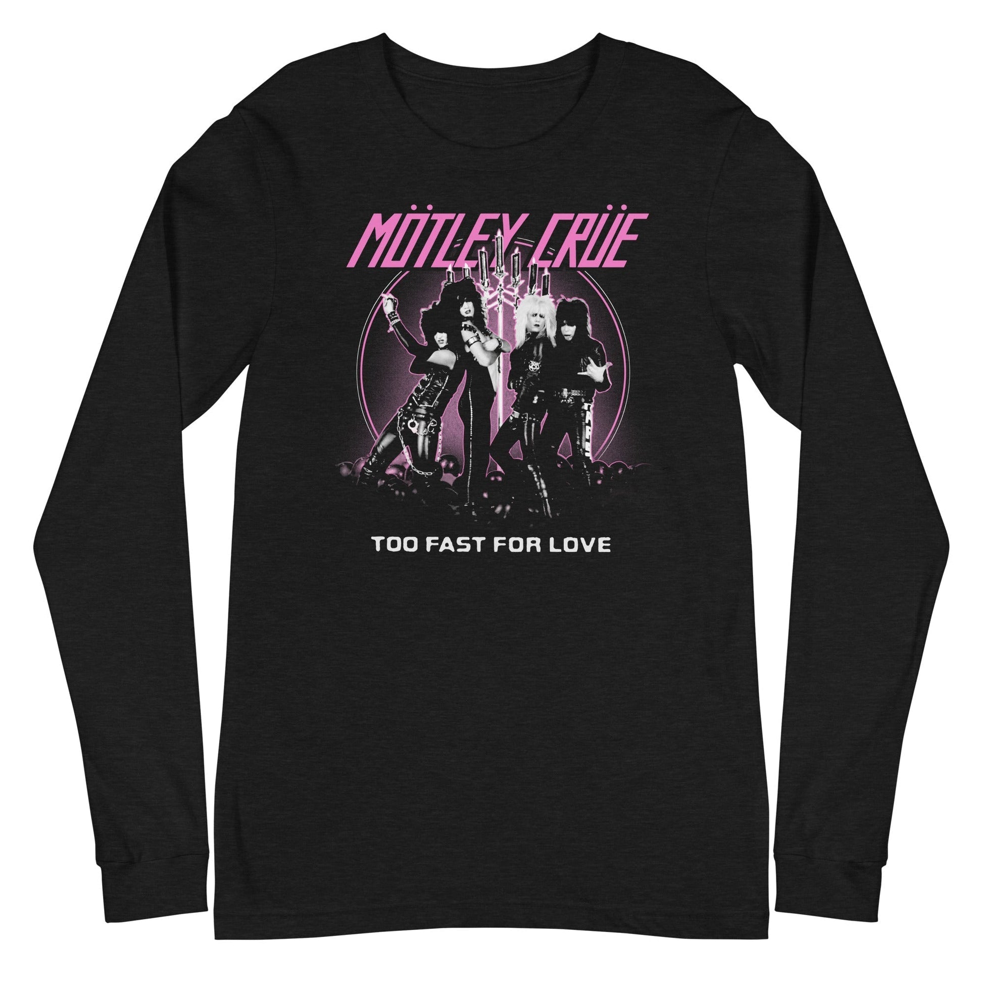 MerchMoment Motley Crue - Too Fast for Love Long Sleeve T-Shirt [Apparel] Black