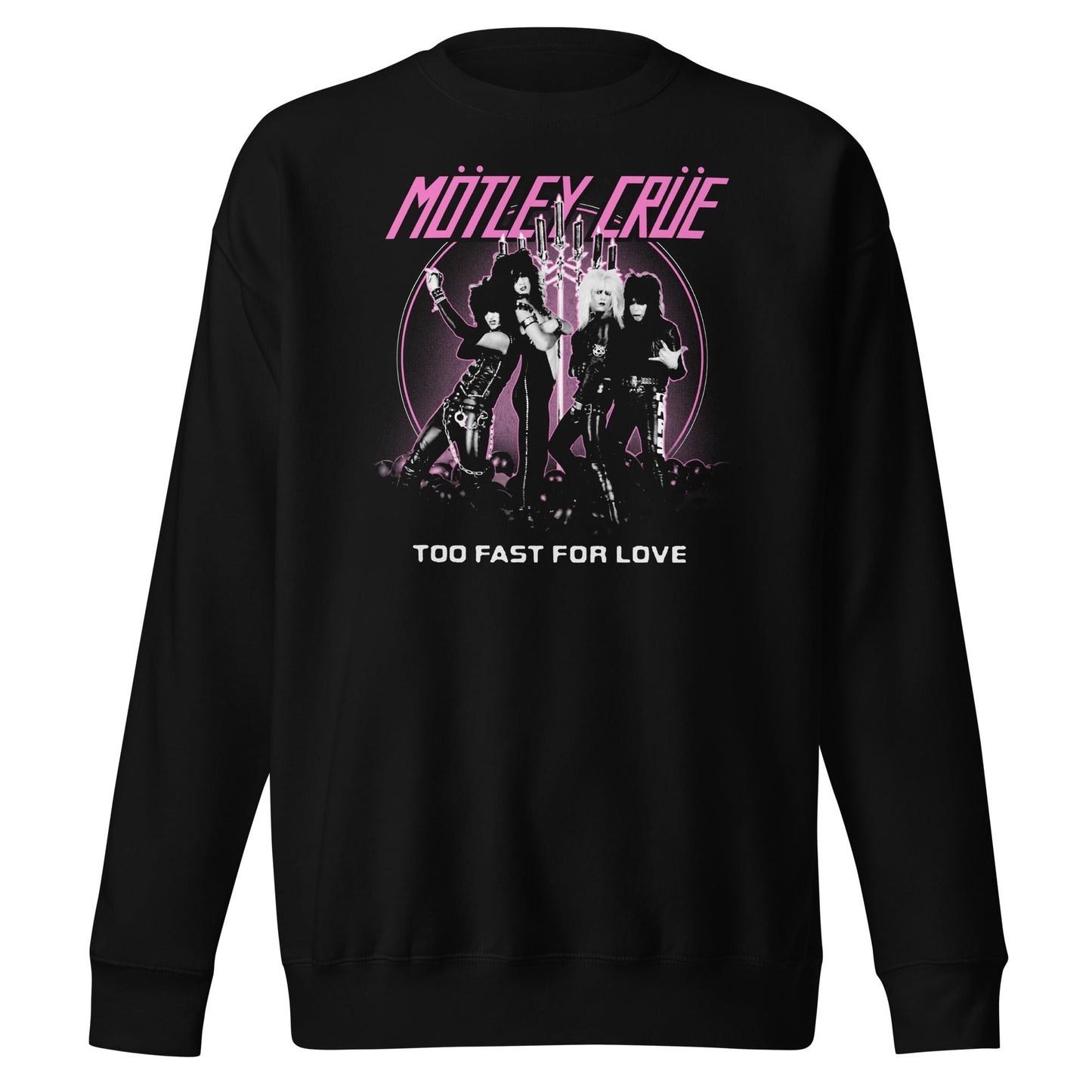 MerchMoment Motley Crue - Too Fast for Love Sweatshirt [Apparel] Black