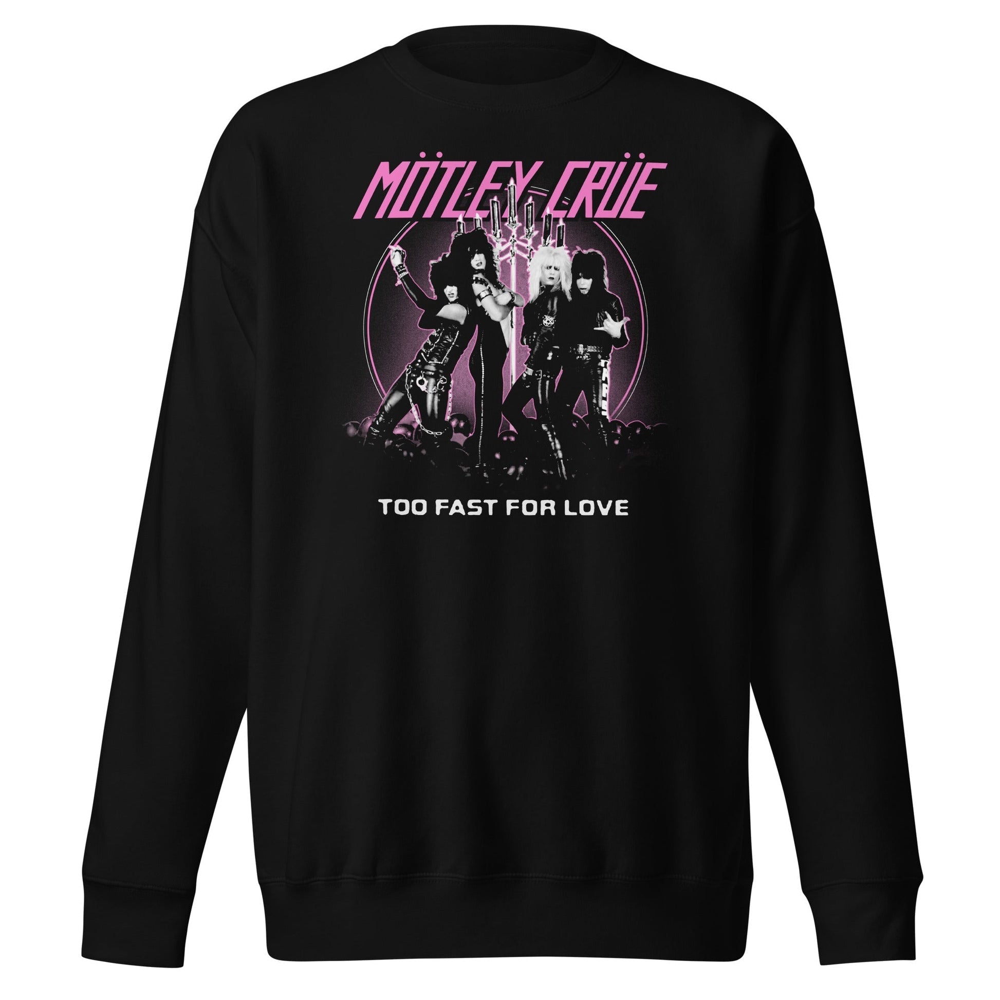 MerchMoment Motley Crue - Too Fast for Love Sweatshirt [Apparel] Black