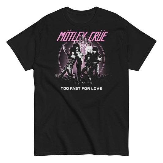 MERCHMOMENT Motley Crue - Too Fast for Love T-Shirt [Apparel] - Rock Band Apparel